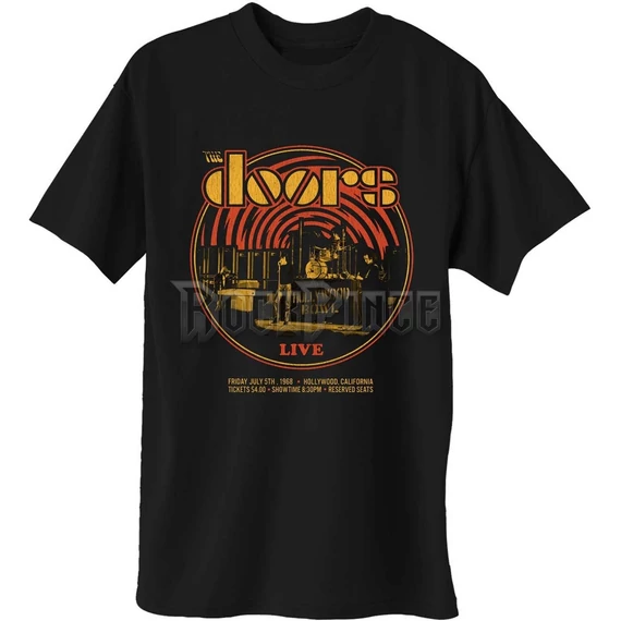 The Doors - 68 Retro Circle - Unisex Póló - DOTS37MB