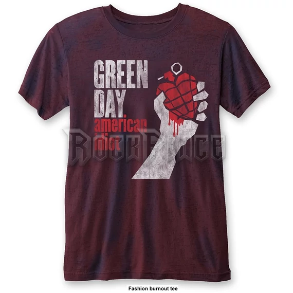 Green Day - American Idiot Vintage - unisex póló - GDBO01MNR