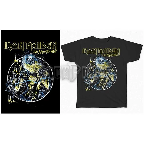 Iron Maiden - Live After Death - Unisex Póló - IMTEE75MB