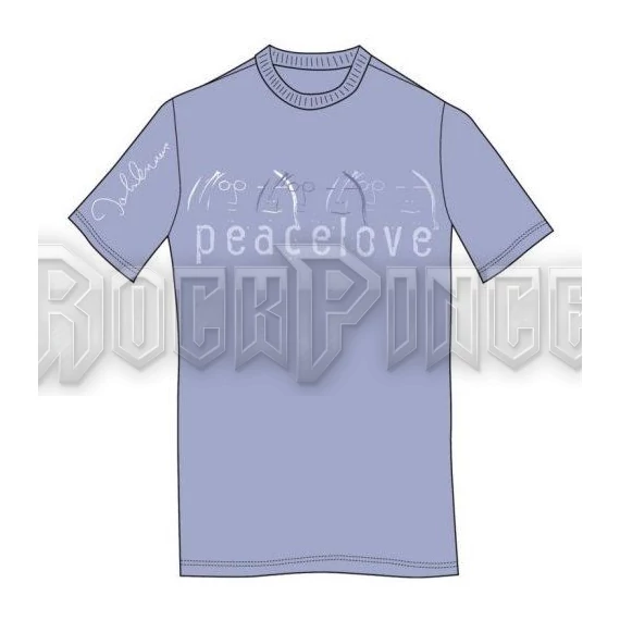 John Lennon - Peace & Love - unisex póló - JLMYSTEE05