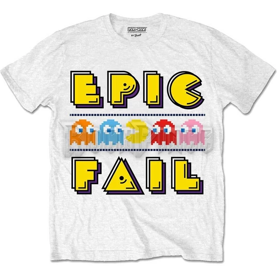Pac-Man - Epic Fail - unisex póló - PACTS01MW