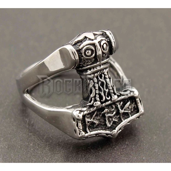 Viking Thor Hammer - acél gyűrű