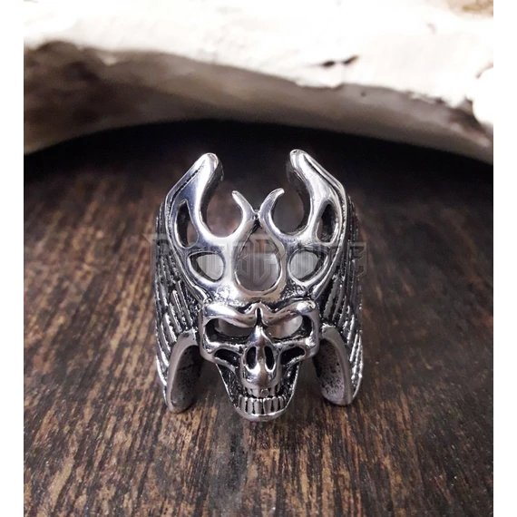 Shaman Skull - acél gyűrű