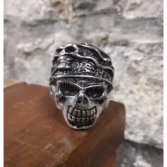 Beret Skull - acél gyűrű