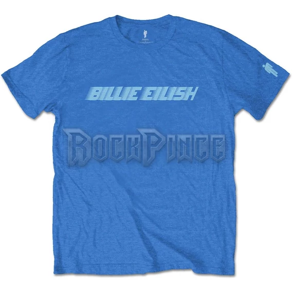 Billie Eilish - Blue Racer Logo - Unisex Póló - BILLIETS02MBL