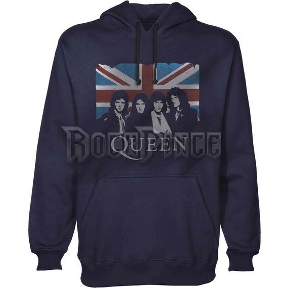 Queen - Union Jack - unisex kapucnis pulóver - QUHD02MN
