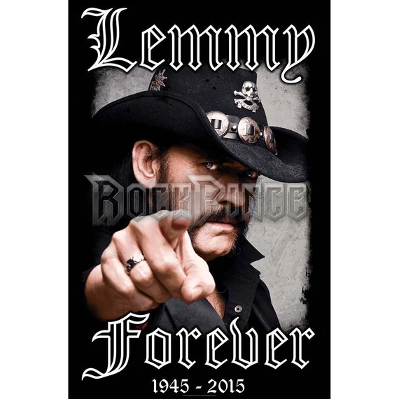 Lemmy: Forever - Textil poszter / Zászló - TP149