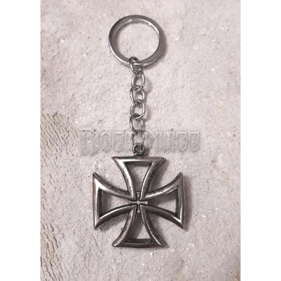 Hollow Maltese Iron Cross - kulcstartó