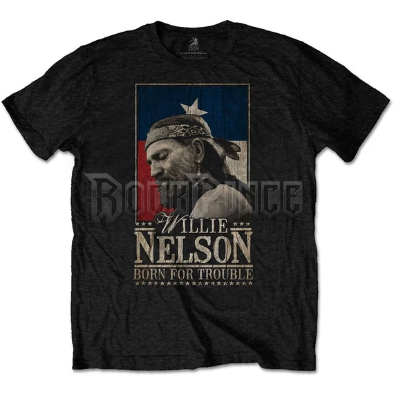 Willie Nelson - Born For Trouble - Unisex Póló - WNTS02MB
