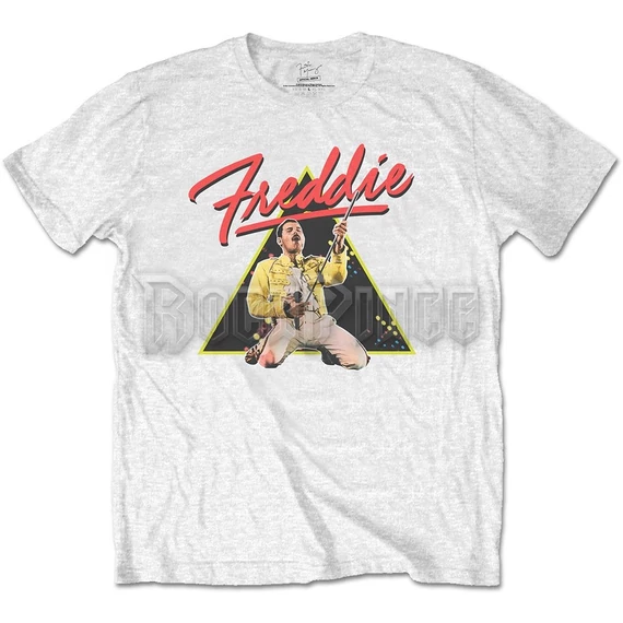 Freddie Mercury - Triangle - unisex póló - FREDTS02MW