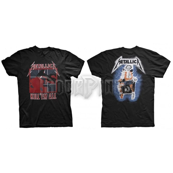 Metallica - Kill 'Em All - Unisex Póló - METTS01MB
