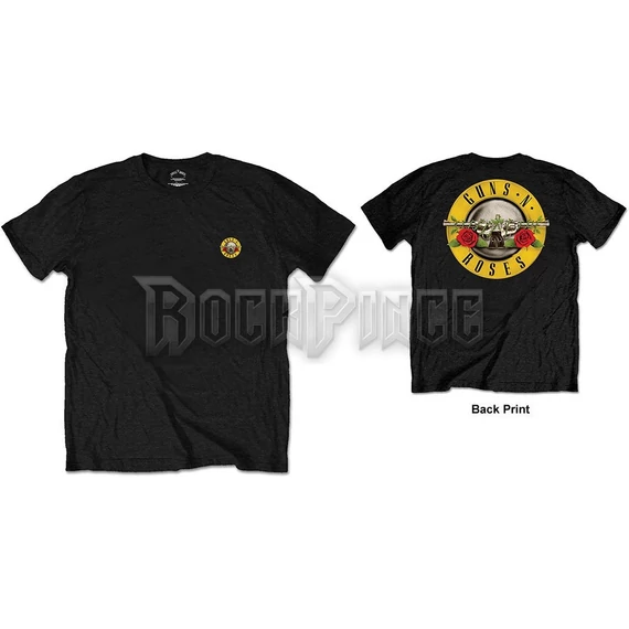 Guns N' Roses - Classic Logo - unisex póló - GNRBPTSP04MB