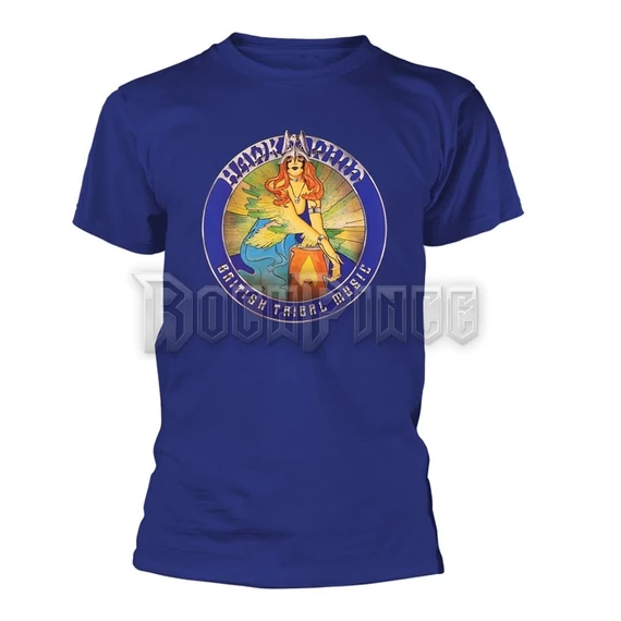 HAWKWIND - BRITISH TRIBAL MUSIC (BLUE) - Unisex póló - PH5466