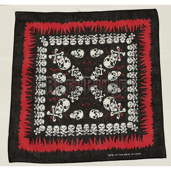 FIRE SKULL - kendő/bandana