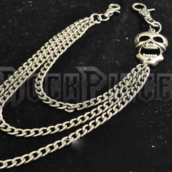 Skull Triple Wallet Chain - pénztárcalánc (Kód:56)