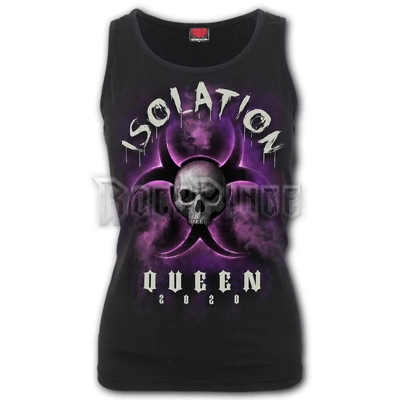 ISOLATION QUEEN - Razor Back Top Black (Plain) - K077G058