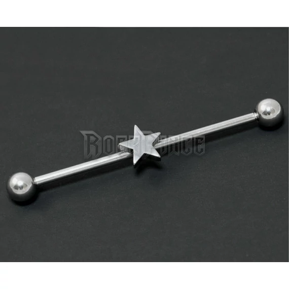 Industrial barbell with star - piercing