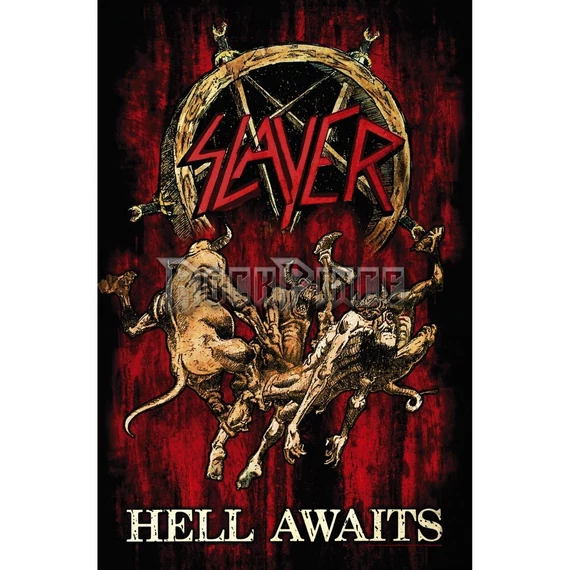 Slayer - Hell Awaits - Textil Poszter / Zászló - TP249