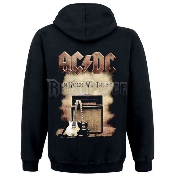 AC/DC - In Rock We Trust - CIPZÁRAS KAPUCNIS PULÓVER