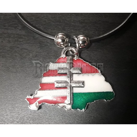 Nagy-Magyarország kettős kereszttel - nyaklánc
