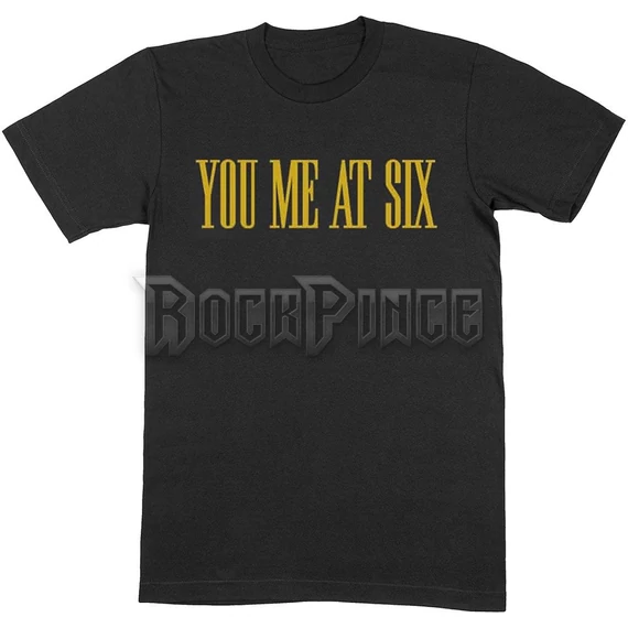 You Me At Six - Yellow Text - Unisex Póló - YMASTS01MB