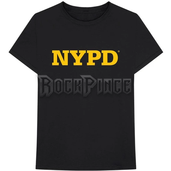 New York City - NYPD Text Logo - Unisex Póló - NYCTS02MB