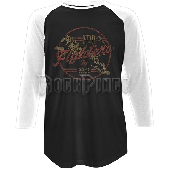 Foo Fighters - Tiger - unisex raglán ujjú póló - FOORL07MB