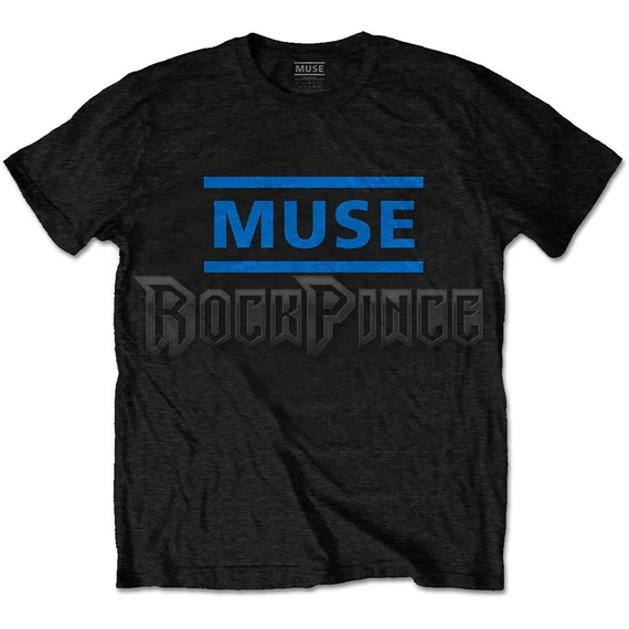 Muse - Dark Blue Logo - unisex póló - MUSETS01MDBB