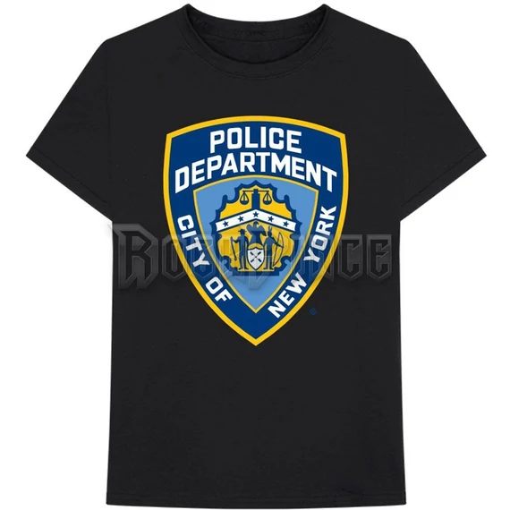 New York City - Police Dept. Badge - Unisex Póló - NYCTS03MB