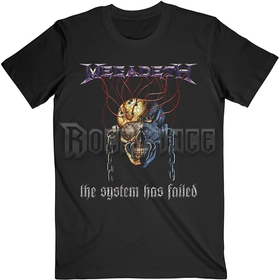 Megadeth - Systems Fail - Unisex Póló - MEGATS06MB