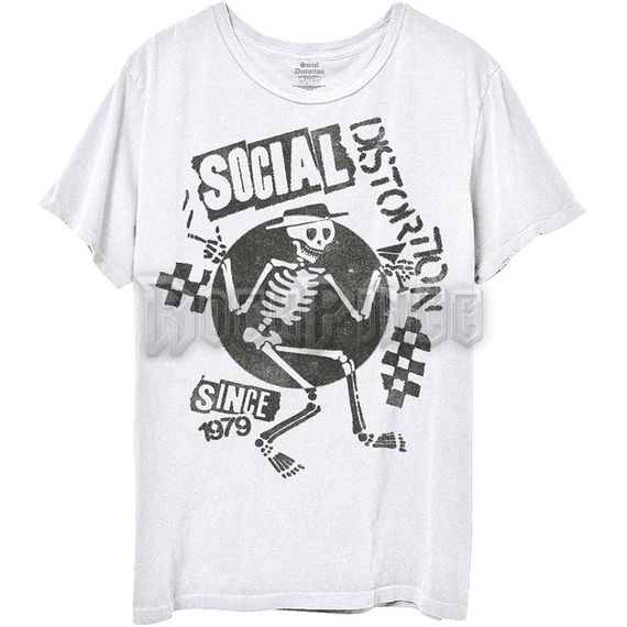 Social Distortion - Speakeasy Checkerboard - Unisex Póló - SOCTS05MW