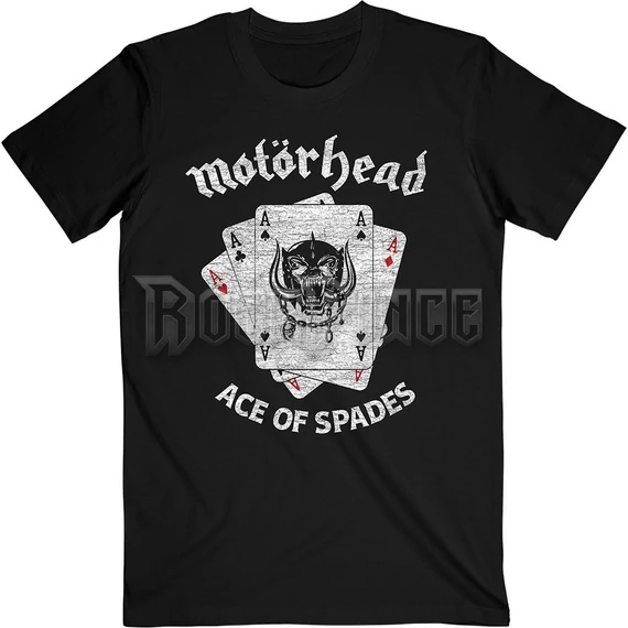 Motorhead - Flat War Pig Aces - Unisex Póló - MHEADTEE56MB