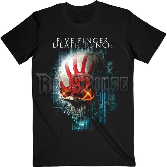 FIVE FINGER DEATH PUNCH - INTERFACE SKULL - unisex póló - FFDPTS36MB