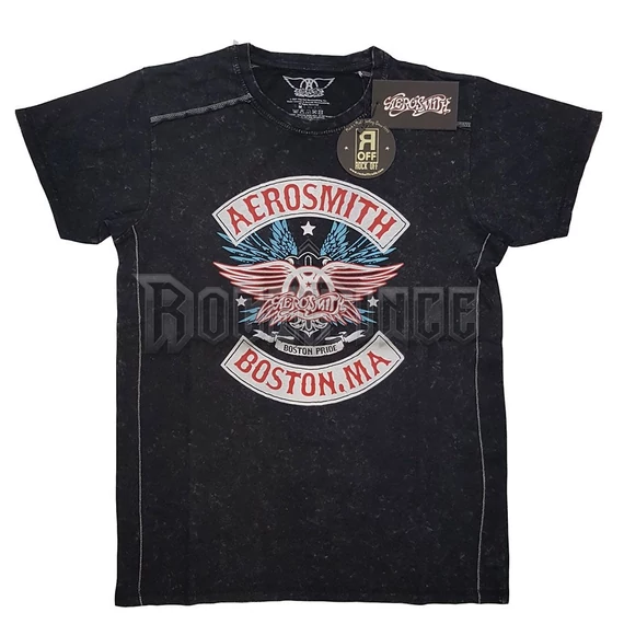 Aerosmith - Boston Pride - Unisex Póló - AEROSWASH01MB