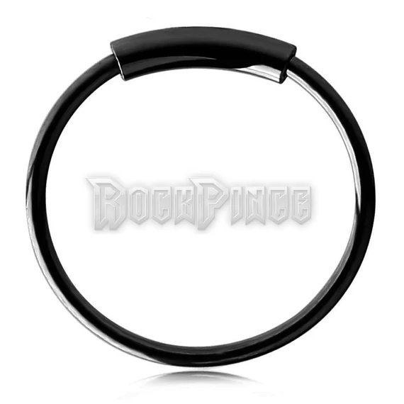 Black Continuous Hoop Ring - piercing