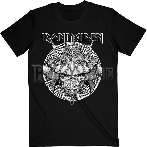 IRON MAIDEN - SAMURAI GRAPHIC WHITE - unisex póló - IMTEE134MB