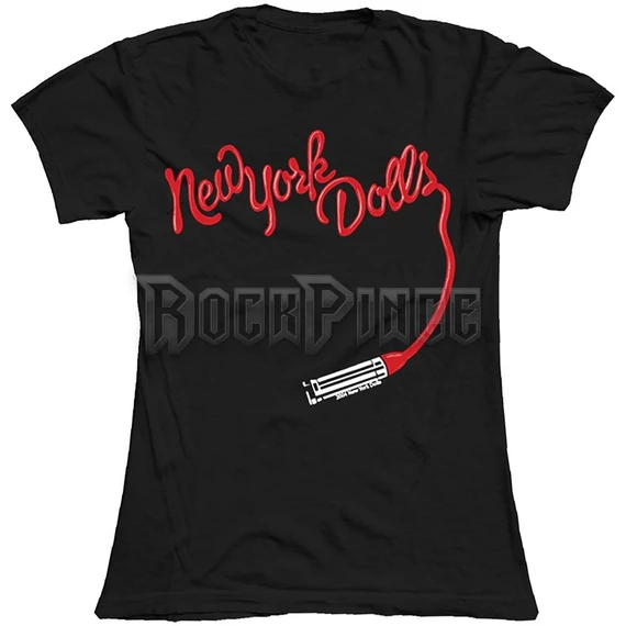 NEW YORK DOLLS: LIPSTICK LOGO - női póló - NYDTS01LB