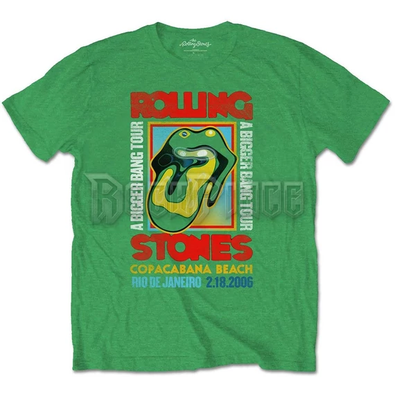 THE ROLLING STONES - COPACABANA GREEN - unisex póló - RSTS142MGR