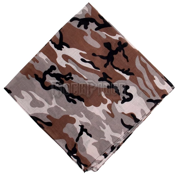 Barna terep mintás - kendő/bandana