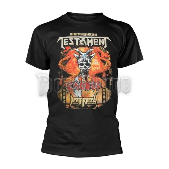 TESTAMENT - THE BAY STRIKES BACK EUROPE 2020 TOUR - Unisex póló - PHD12387