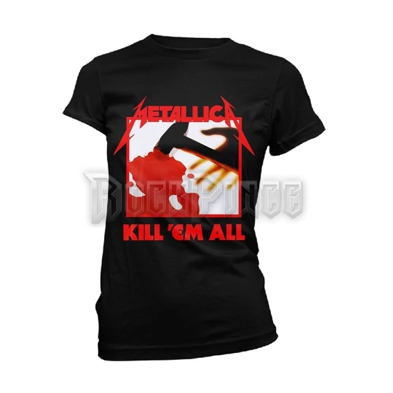 METALLICA - KILL EM ALL TRACKS (BLACK) - Női póló - PHDMTLGSBKIL