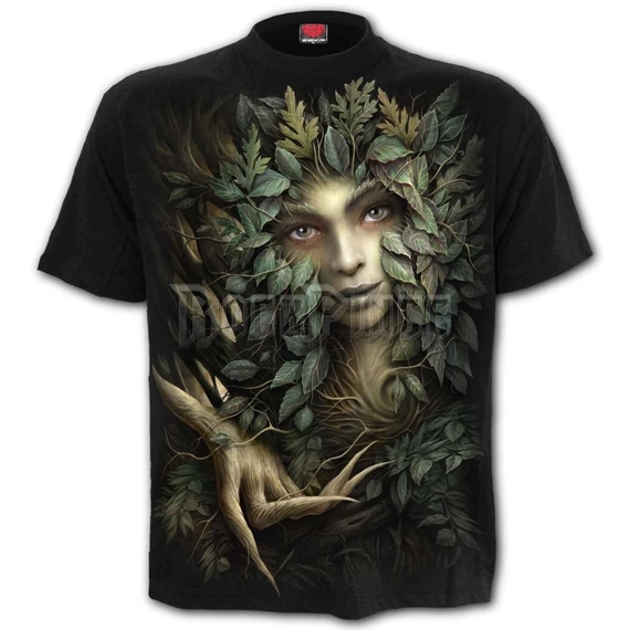 WOODLAND QUEEN - T-Shirt Black - L055M101