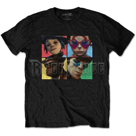 GORILLAZ - HUMANZ - unisex póló - GORTS05MB