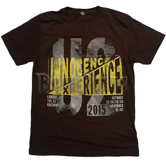 U2 - I+E London Event 2015 - Unisex Póló - U2TOURTS07MBR