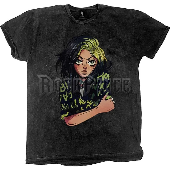 Billie Eilish - Anime Billie - Unisex Póló - BILLIETS21MDD