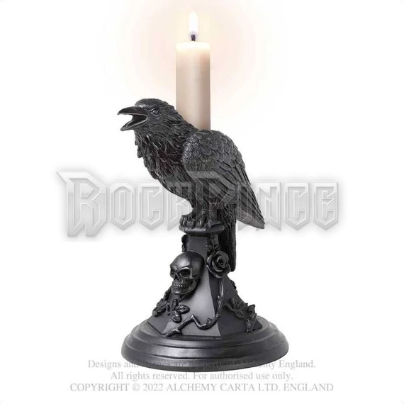 Alchemy - Poe's Raven - gyertyatartó V109