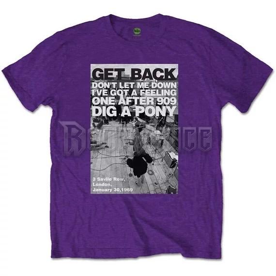 The Beatles - Rooftop Shot - Unisex Póló - BEATTEE429MPU