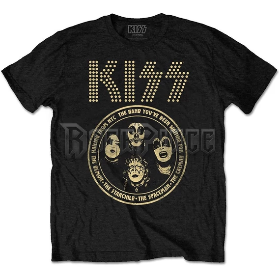 KISS - Band Circle - Unisex Póló - KISSTS28MB