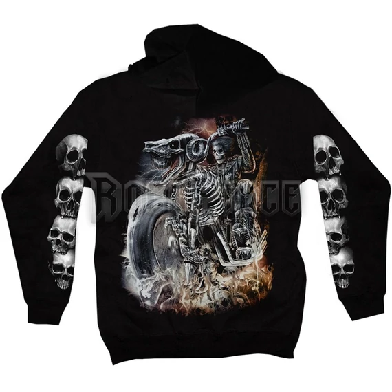 ZDR-1286 - unisex cipzáras kapucnis pulóver