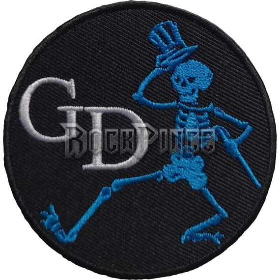 Grateful Dead - Skeleton Circle - kisfelvarró - GRATEPAT20
